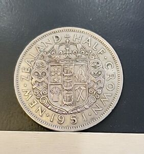New Zealand 1951 Half Crown Coin