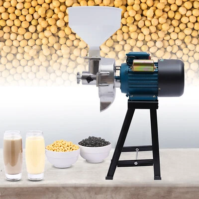 Electric Grinder Mill Grain Corn Wheat Feed/Flour Wet & Dry Cereal Machine - Image 1 of 4