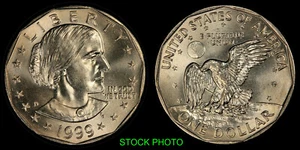 1999 ~ D SUSAN B. ANTHONY DOLLAR ~ AUSWAHL BRILLANT BANKFRISCH - Bild 1 von 1