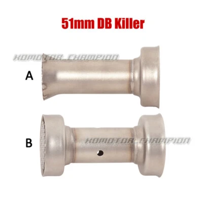 51mm Modified Exhaust Silencer Removable DB Killer For Motorcycle Muffler Pipe - Image 1 of 4