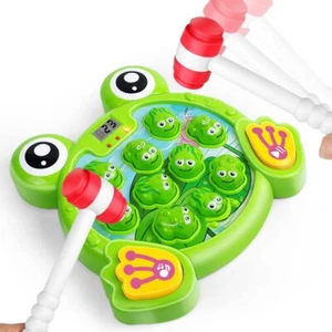 The frog-beating game with two hammers is an earlylearningtoyforchildrenaged2to4 - Picture 1 of 8