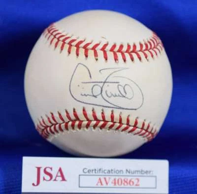Cecil Fielder JSA COA Autograph 1996 World Series Signed Baseball - Image 1 of 2