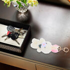  2 Pcs Rabbit Stuffed Animals Plush Keychain Ring Rings Bunny