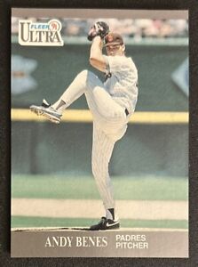 1991 Fleer Ultra Andy Benes Baseball Card #301 Padres Pitcher EX