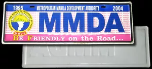 2004 METRO MANILA DEVELOPMENT AUTHORITY CAR PLATE - Picture 1 of 1