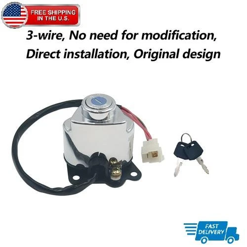 Ignition Switch For Honda Steed VLX 400 VT600 VLX 600 Shadow Phantom 750 VT750 - Imagem 1 de 4