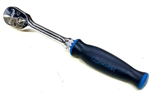 DURALAST TOOLS 3/8” DRIVE RATCHET, BLACK & BLUE COMFORT GRIP, 73-873 - Picture 1 of 6