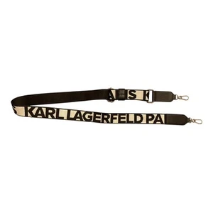 Borsa a tracolla KARL LAGERFELD PARIS nero bianco argento tracolla tracolla - Foto 1 di 9