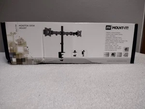 Mount-It MI-1752 Dual Monitor Desk Mount Fits Dual 13"-27" Screen Size Monitors - Afbeelding 1 van 8