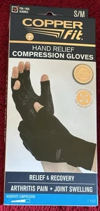 Guantes de compresión con infusión de cobre ajuste de cobre, alivio de manos S/M unisex - Imagen 1 de 4