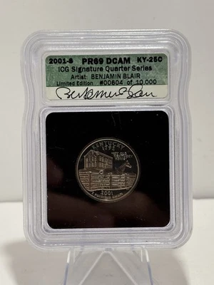 2001-S Silver Kentucky State Quarter - ICG PR69 DCAM - Image 1 of 3