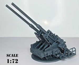 Impresión de prueba alemana 12,8 cm antiapo gemelo en posición de fuego 1:72 de 16,02 impresión 3D - Imagen 1 de 6