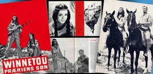 WINNETOU TEIL 1 FILMPROGRAMM 1963 DÄNEMARK PIERRE BRICE LEX BARKER MARIE VERSINI - Bild 1 von 5