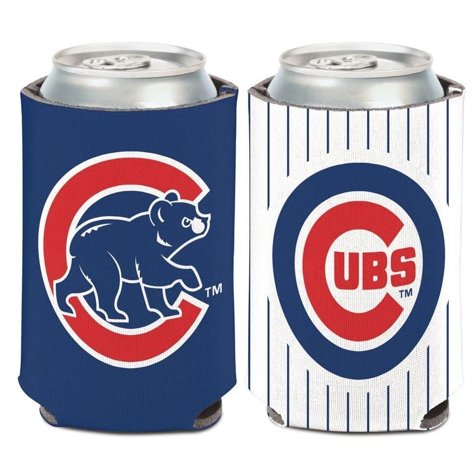 Chicago Cubs 12oz Two Sided Can Cooler [NEW] MLB Coozie Koozie Beer Drink - Image 1 of 1