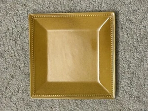 Pier 1 Imports Square 10 1/2” Dinner Plate Spice Route Ginger Stoneware - Picture 1 of 3