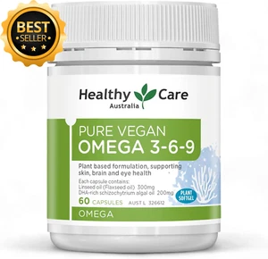 Pure Vegan Omega 3-6-9 Capsules, Green, 60 Count (Pack of 1) - Picture 1 of 12
