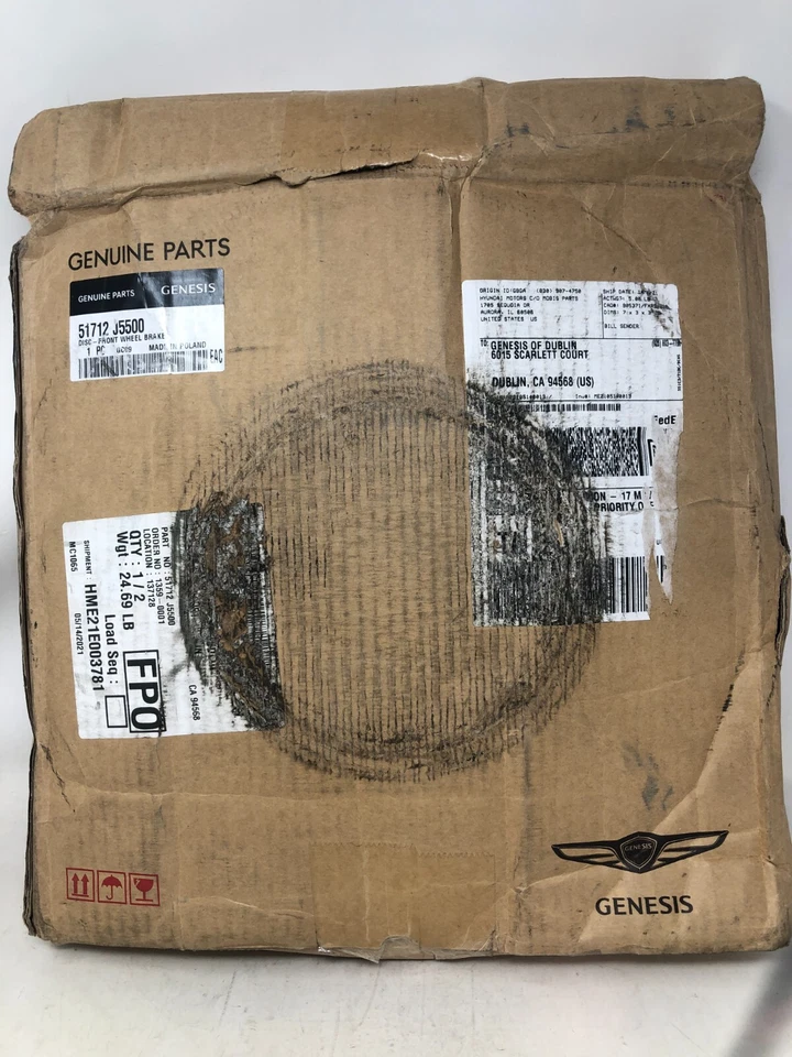 517123N500 FRENO RUEDA DELANTERA DISCO Original Para Hyundai Genesis, G80, Equus/DH Foto 1 de 4