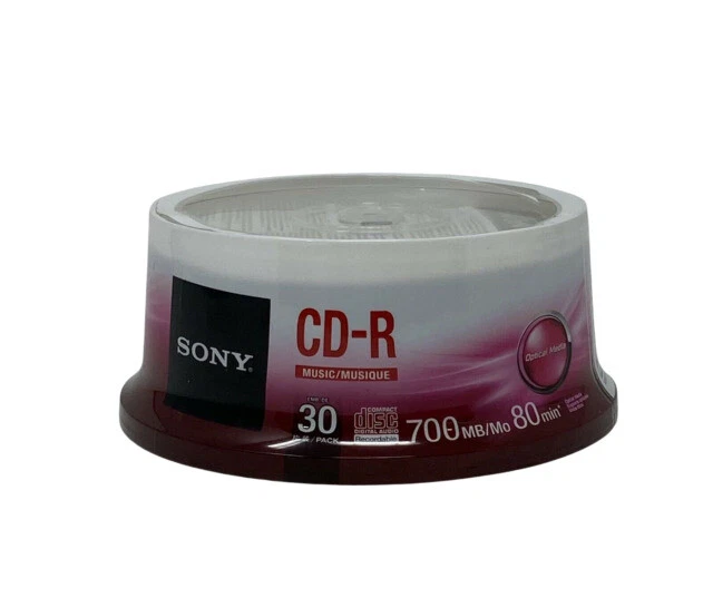 Sony 30CRM80SP CD-R 700MB Recordable Media Spindle - 30 Pack