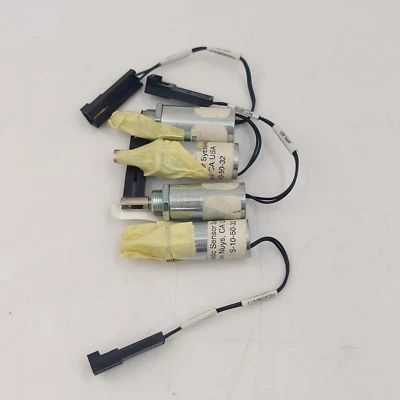 Lot of 4 MAGNETIC SENSOR SYSTEM S-10-50-32 Tubular Push Type Solenoid - Image 1 of 4