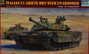 Italian C1 Ariete Mbt Con Up Armored Tanque Plástico Kit 1 :3 5 Modelo 0394 - Imagen 1 de 1