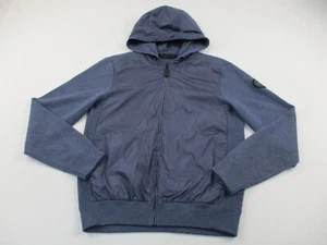 Canada Goose Merino Wool Jacket Women's Medium Blue Hoodie Zip Hybridge Quilted - Picture 1 of 13