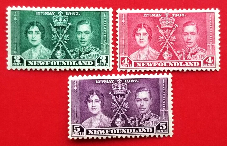 Canada Newfoundland #230-232 Coronation - Omnibus Issue MH - Image 1 of 1