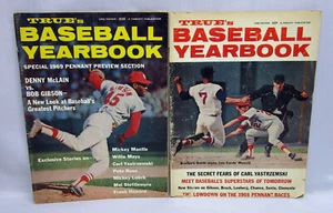 1968 & 1969 True’s Baseball Yearbook Magazines—Bob Gibson cover - Picture 1 of 5