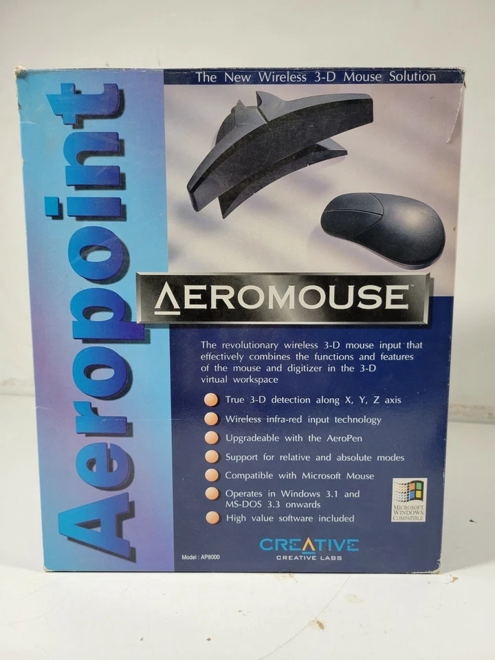 Vintage AeroMouse  Creative Labs 3D mouse - Image 1 of 4