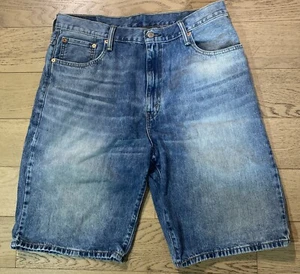 Levis 569 Shorts Mens 36 Blue Denim Loose Straight Adult Casual 25” - Picture 1 of 10