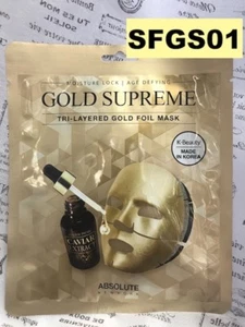 MÁSCARA DE LÁMINA DE ORO DE TRES CAPAS ABSOLUTE NEW YORK K-BEAUTY DESAFIING AGE GOLD SUPREME - Imagen 1 de 3