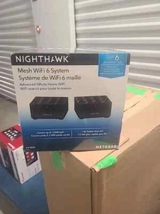 NETGEAR Nighthawk Dual-Band AX1800 Home Mesh Wi-Fi 6 System (MK62-100CNS) 2-pack - Picture 1 of 5