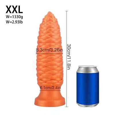 Consolador Dilatador Anal Juguetes Sexuales Adultos Plug Anal Plug Big Butt Plug Silicona Piña 8 cm Foto 1 de 4