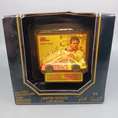 Ricky Rudd Racing Champions NASCAR 1993 Edición Premier Die Cast Réplica TIDE Foto 1 de 4