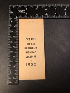 Ingresos estatales de caza/pesca: Utah; 1952 Res. Pesca; Folleto completo/20; MNH - Imagen 1 de 3