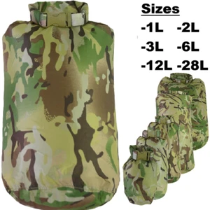 KombatUK Impermeable Ligero Seco Saco Bolsa Senderismo Exterior - BTP Patrón Camuflaje - Imagen 1 de 7