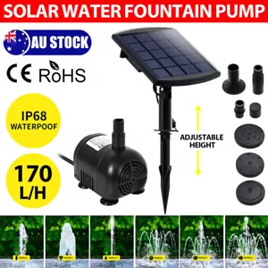 Solar Pond Water Pump Pool Fountain Kits w/ Solar Panel Waterproof Eco Friendly - Picture 1 of 11