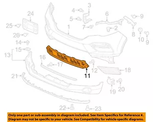 HONDA OEM 16-18 Pilot Front Bumper Bumper Components-Lower Grille 71113TG7A00 - Foto 1 di 2