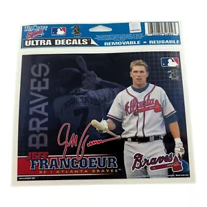 MLB Jeff Francoeur 5.5 Inch X 4.5 Inch Decal Atlanta Braves Wincraft - Picture 1 of 2