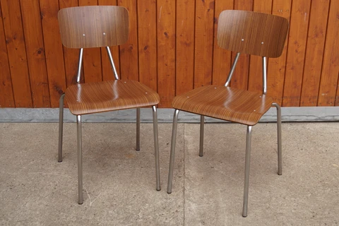 Stacking Chair Dining Room Chair Stacking 70er Vintage 60er Loft Chrome 1/24 Cover