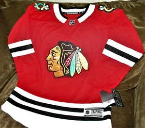 Maglia Chicago Blackhawks! YOUTH large/XL NHL throwback NUOVO con etichette! casa rossa - Foto 1 di 5