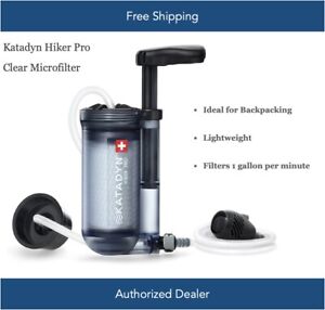 Katadyn Hiker Pro Water Filter Portable for Camping, Hiking & Backpacking