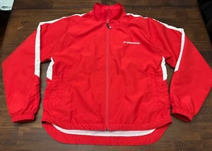 Brooks Off’n Running Red Track Jacket w/ Rear Vent Women's Size L ??? - Picture 1 of 6