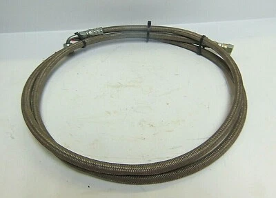WEATHERHEAD/EATON 6' X 1/4" TEFLON STAINLESS BRAIDED HOSE H234-04E-604-664 - Image 1 of 2