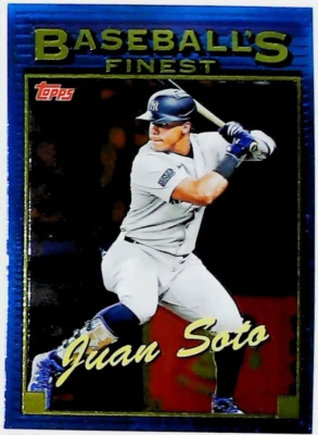 2024 TOPPS FINEST WHAT IF 1993 FINEST PROTOTYPES #93-9 JUAN SOTO YANKEES - Image 1 of 2