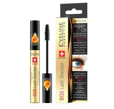 Eveline Cosmetics SOS Lash Booster Eyelash Serum 5 in 1 with Argan Oil - 10ml - Image 1 of 2