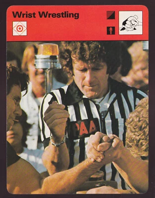 TARJETA DEPORTIVA 1979 LUCHADOR DE BRAZOS LUCHADOR DE MUÑECA #57-15 Foto 1 de 2