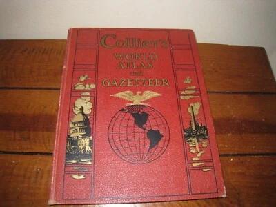 Colliers World Atlas and Gazetteer 1935 P.F. Collier & Son  Corporation - Image 1 of 4