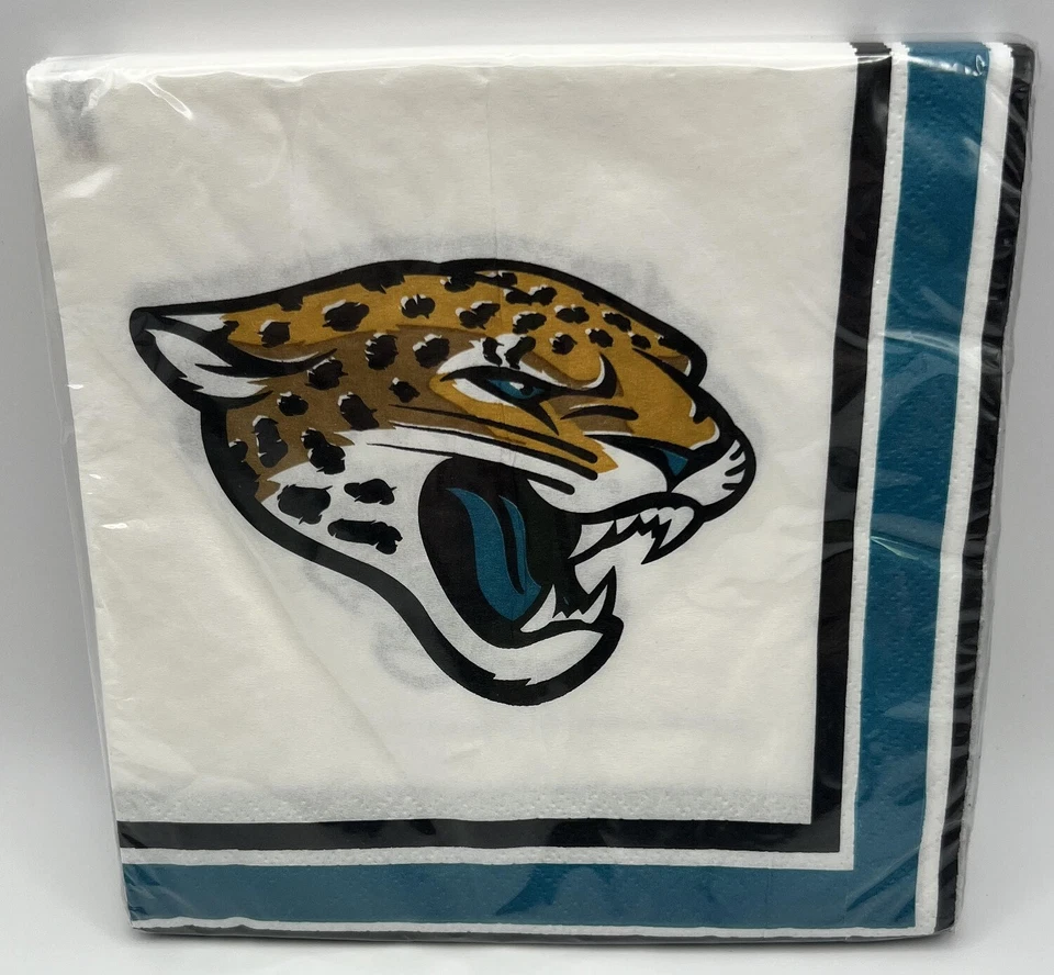 Бумажные салфетки для обеда и банкета Jacksonville Jaguars NFL Football Sports - Изображение 1 из 1