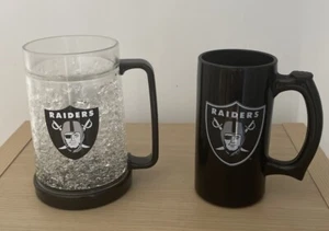 NFL Oakland Raiders 16oz Freezer Mug by Duck House And 12oz Black Mug - Picture 1 of 9