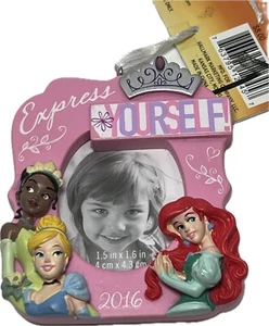Cornice portafoto ornamento principessa Disney 2016 segno distintivo Ariel Tiana - Foto 1 di 4